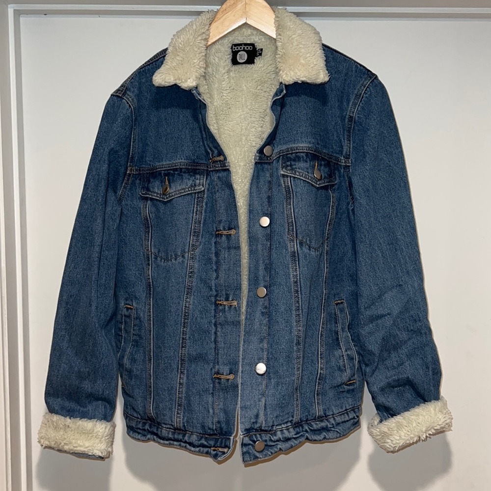 boohoo Denim fleece lined jacket